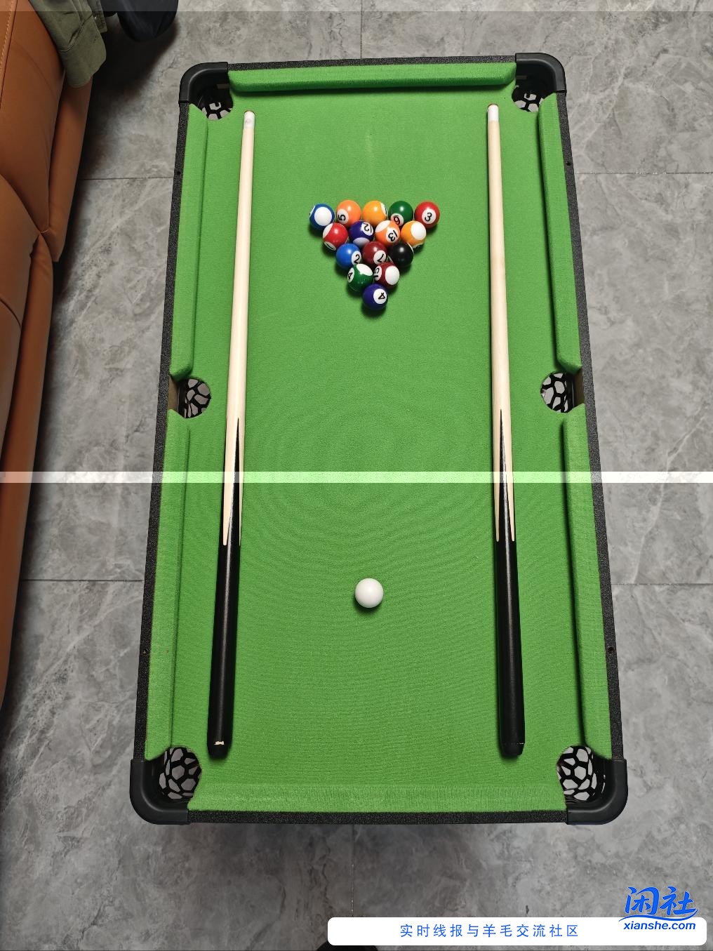 整了个三合一台球桌，蛮好玩