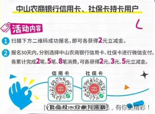 中山农商月月刷，社保和信用