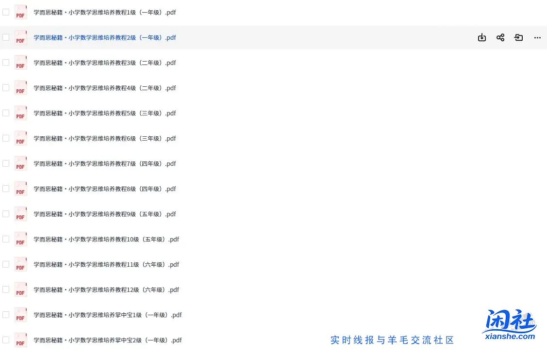 学而思秘籍·小学数学思维培养教程整理不易免费分享