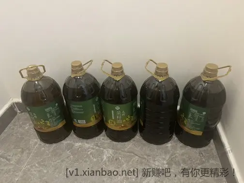 [首发活动]盒马前几天下过单的账号买菜籽油好价