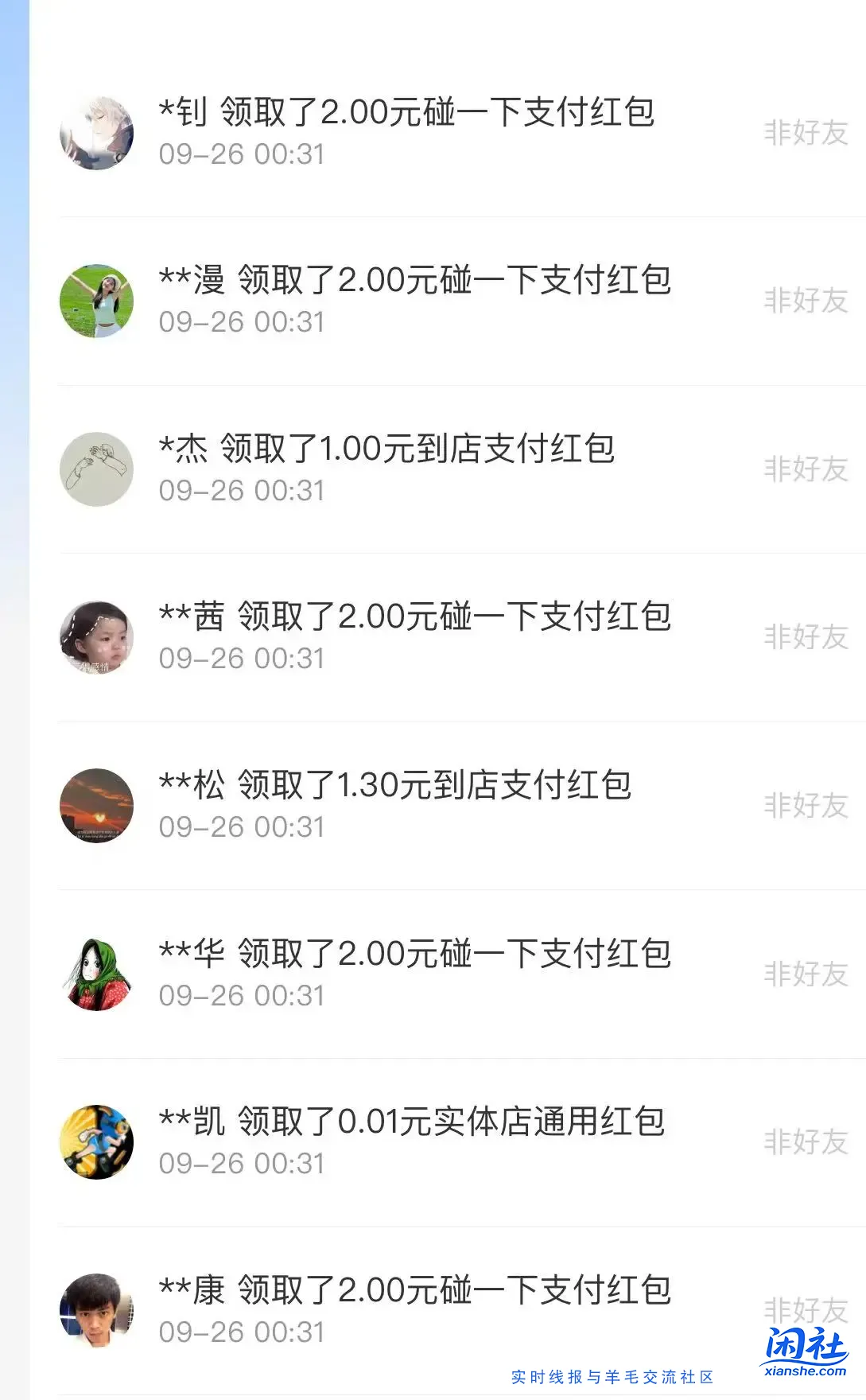 支付宝红包，大水